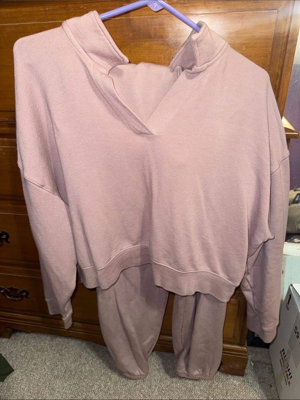 Victoria Secret Mauve Two-Piece Lounge Set